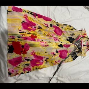 Tabitha 100% Silk Sheath Style with belt Size 12 purchased at Anthropologie